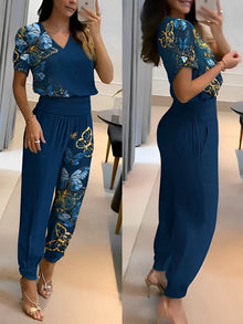 Blau mit Muster 2
