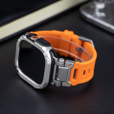 Explorer Tactical Fluoro Gummi Strape+ TPU+PC 2-in-1 Hülle für Apple Watch