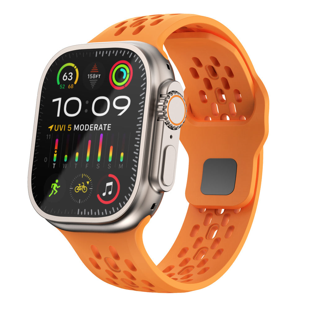 FKM Gummi Atmungsaktives Armband für die Apple Watch