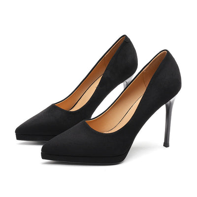 Leah – Spitze High Heels mit Hahnentrittmuster