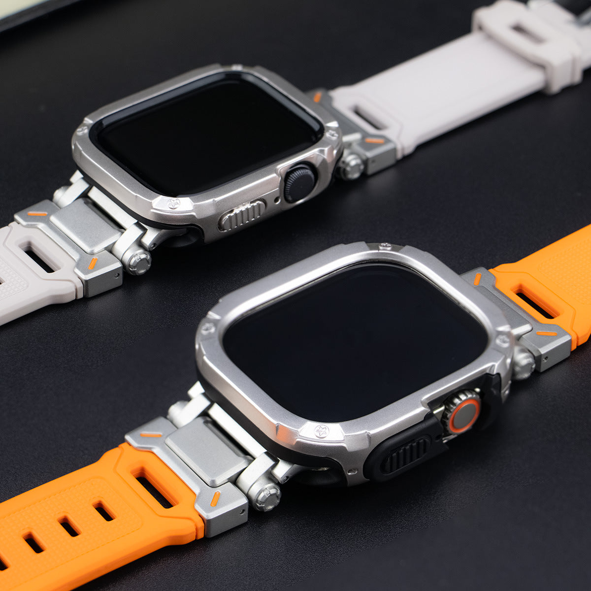 Explorer Tactical Fluoro Gummi Strape+ TPU+PC 2-in-1 Hülle für Apple Watch