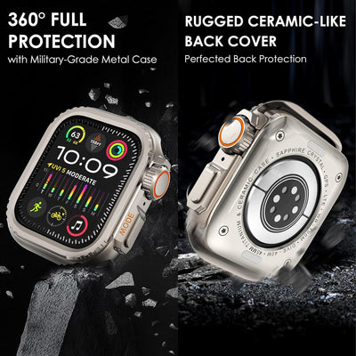 Robustes Titanlegierung Gehäuse für Apple Watch