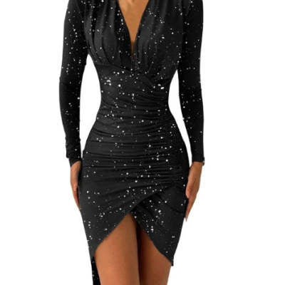 Holly – Gedrucktes Slim Kleid für Damen