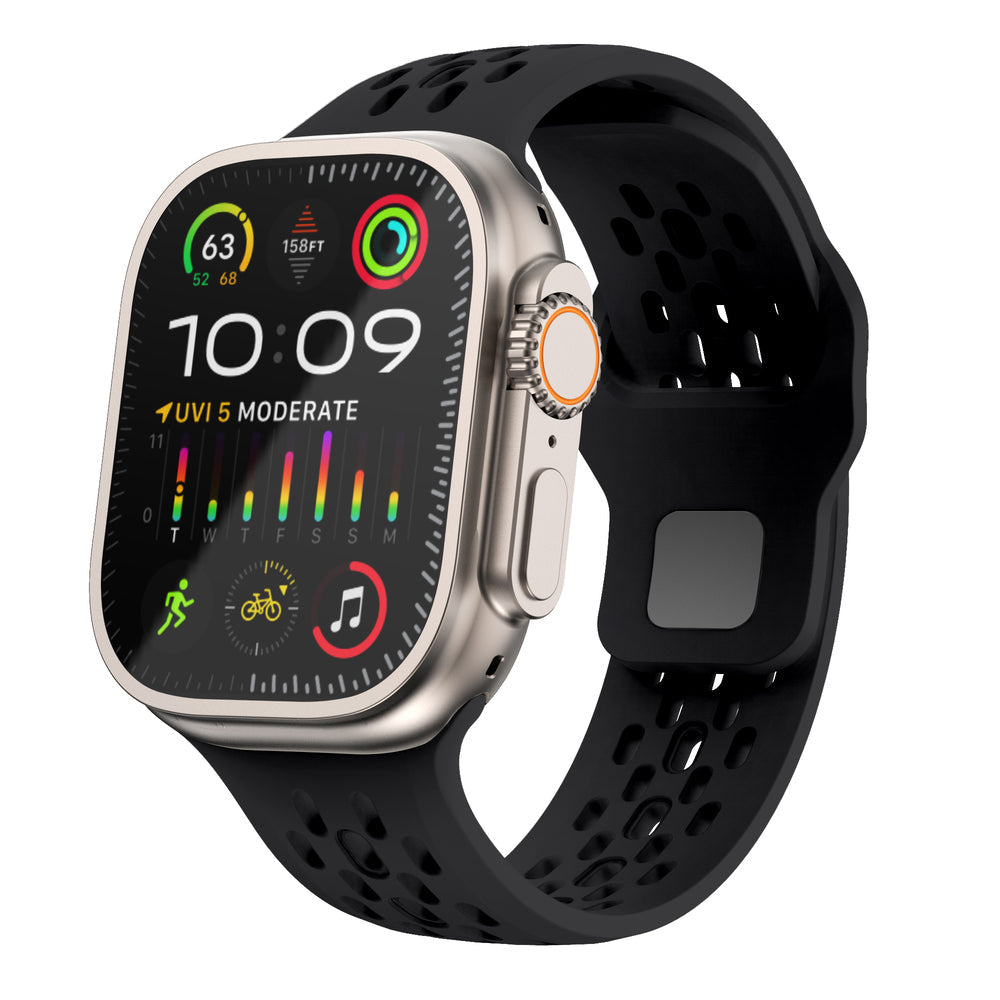 FKM Gummi Atmungsaktives Armband für die Apple Watch