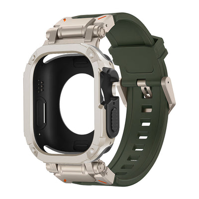 Explorer Tactical Fluoro Gummi Strape+ TPU+PC 2-in-1 Hülle für Apple Watch