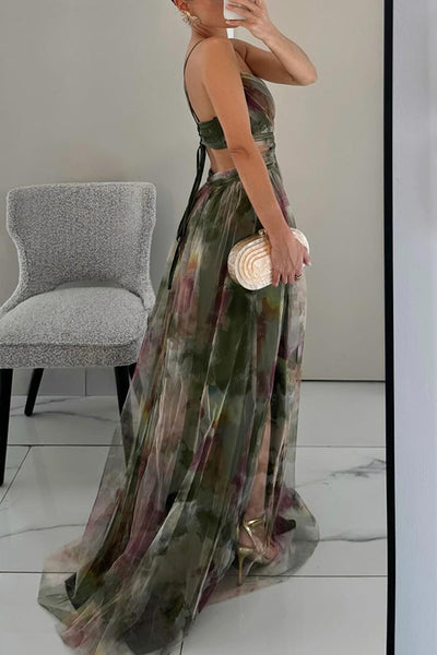 Frostine - Long floral dress