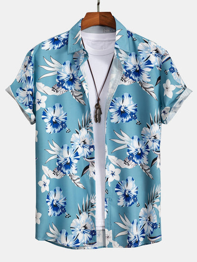 Tropisches Blümchen Shirt und Bademode