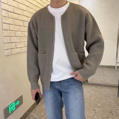 Herren Strickjacke mit schmaler Passform