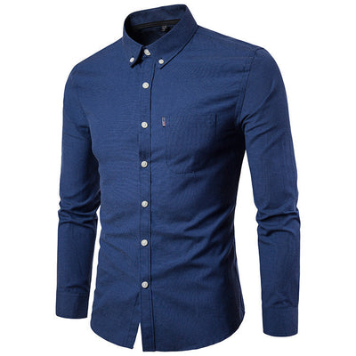 Brendan – Slim Fit Herrenhemd mit langen Ärmeln