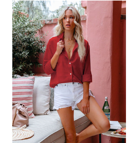 Natalie – Lässiger Button-Down Cardigan mit langen Ärmeln