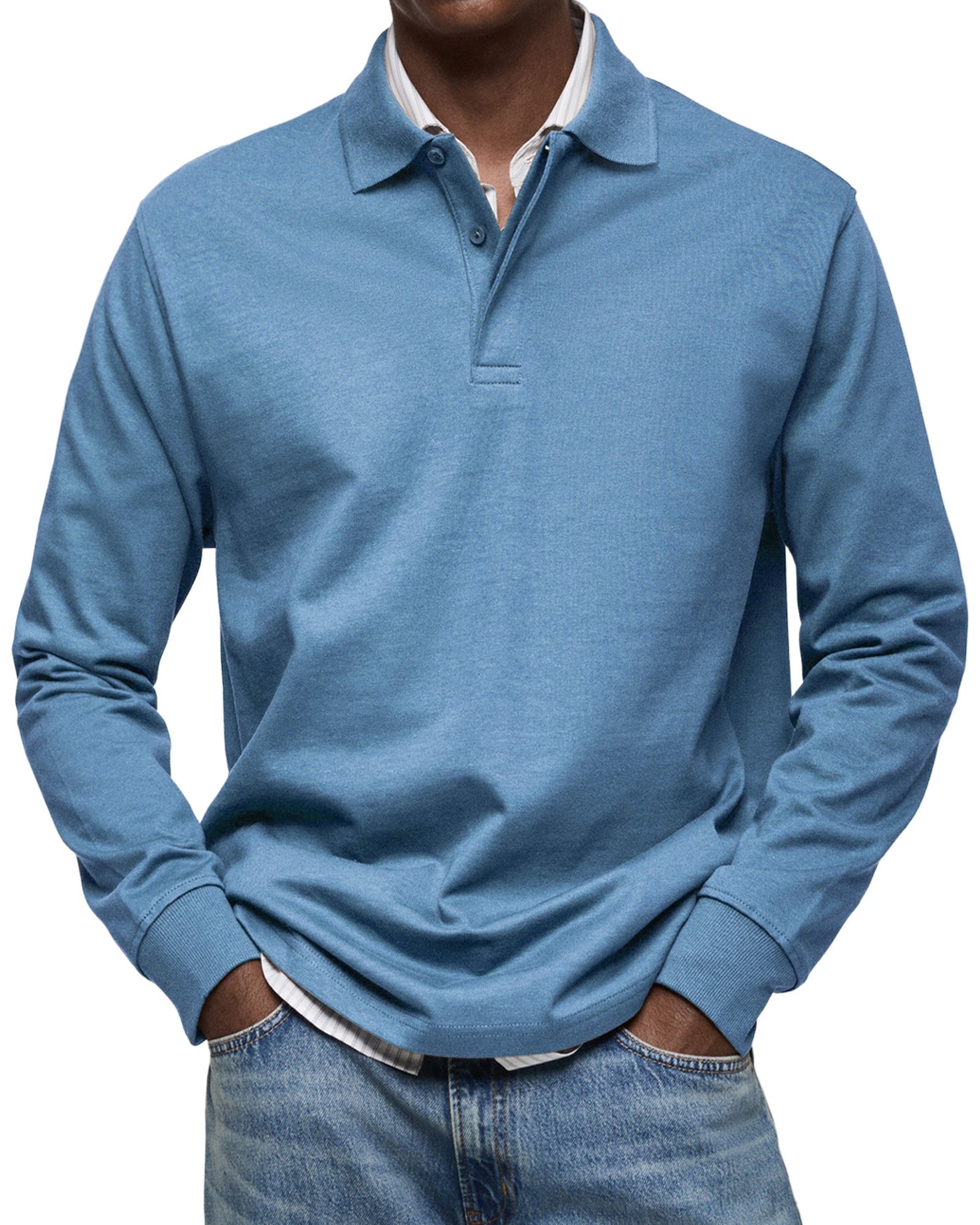 Jaro | Casual Langarm Polo-Shirt