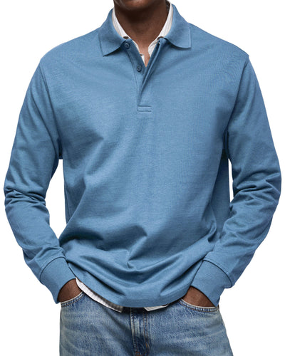 Jaro | Casual Langarm Polo-Shirt