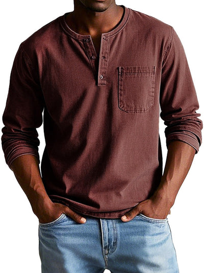 Thomas™ | Vintage Langarmhemd