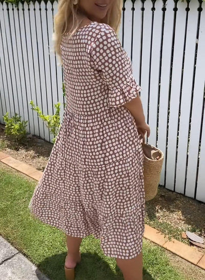 Darcy - Midi Dress with Short Sleeves