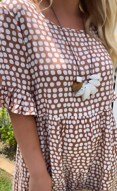 Darcy - Midi Dress with Short Sleeves