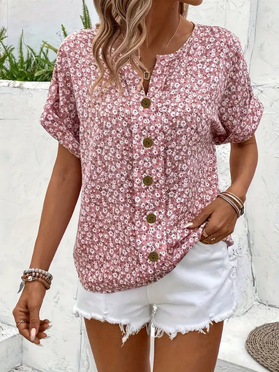 EMILY™ | BLUSE MIT BLUMENDRUCK