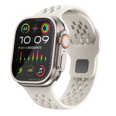 FKM Gummi Atmungsaktives Armband für die Apple Watch