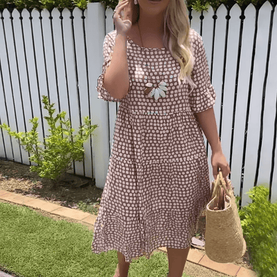 Darcy - Midi Dress with Short Sleeves
