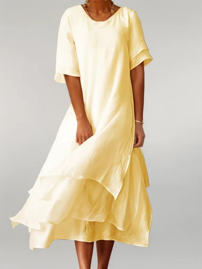 Karla® | Elegantes langes Baumwollkleid