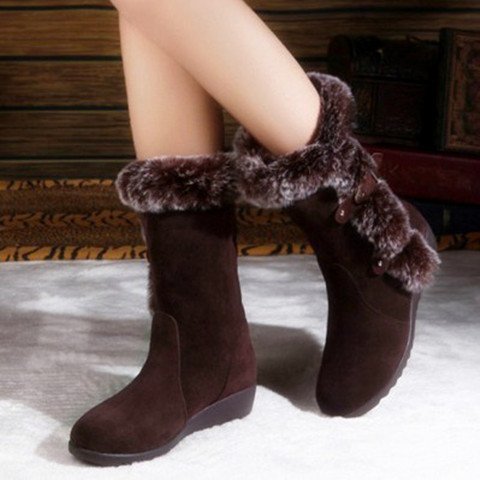 Jasmine – Mittelhohe Damenstiefel mit Kunstfell für den Winter