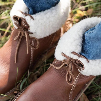 Megan – Warme Damenstiefel mit Kunstfell