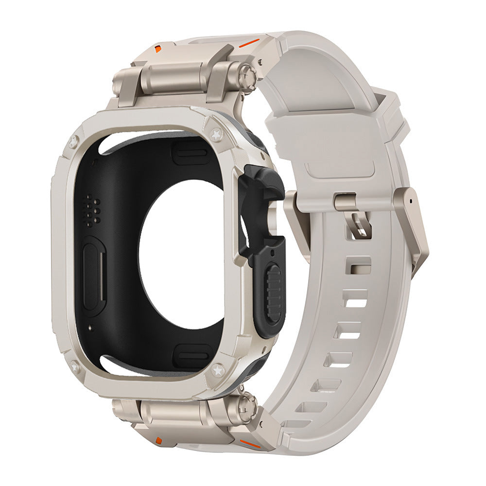 Explorer Tactical Fluoro Gummi Strape+ TPU+PC 2-in-1 Hülle für Apple Watch