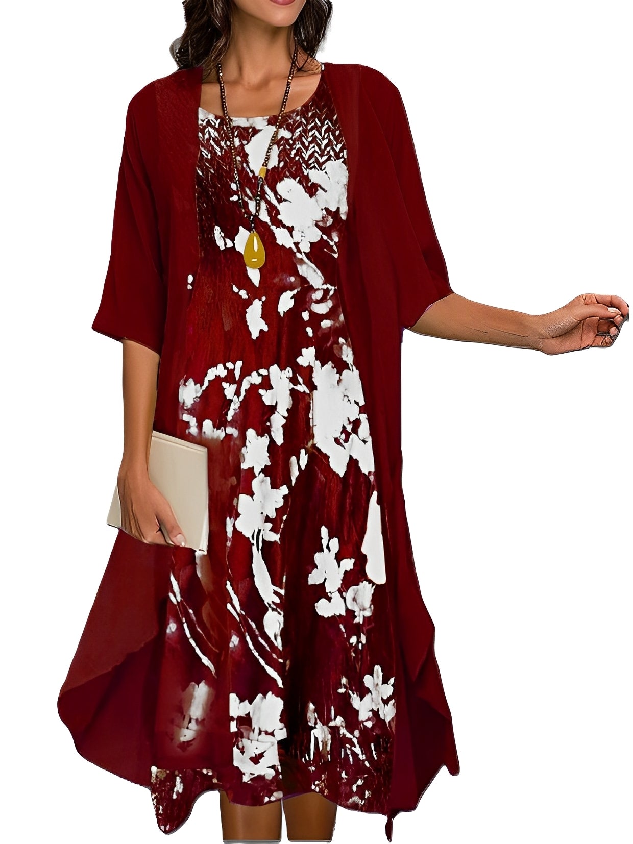 Gladys - Elegantes Midi-Abendkleid-Set für Damen