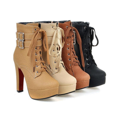 Rachael – Damenstiefel mit hohem Plateauabsatz