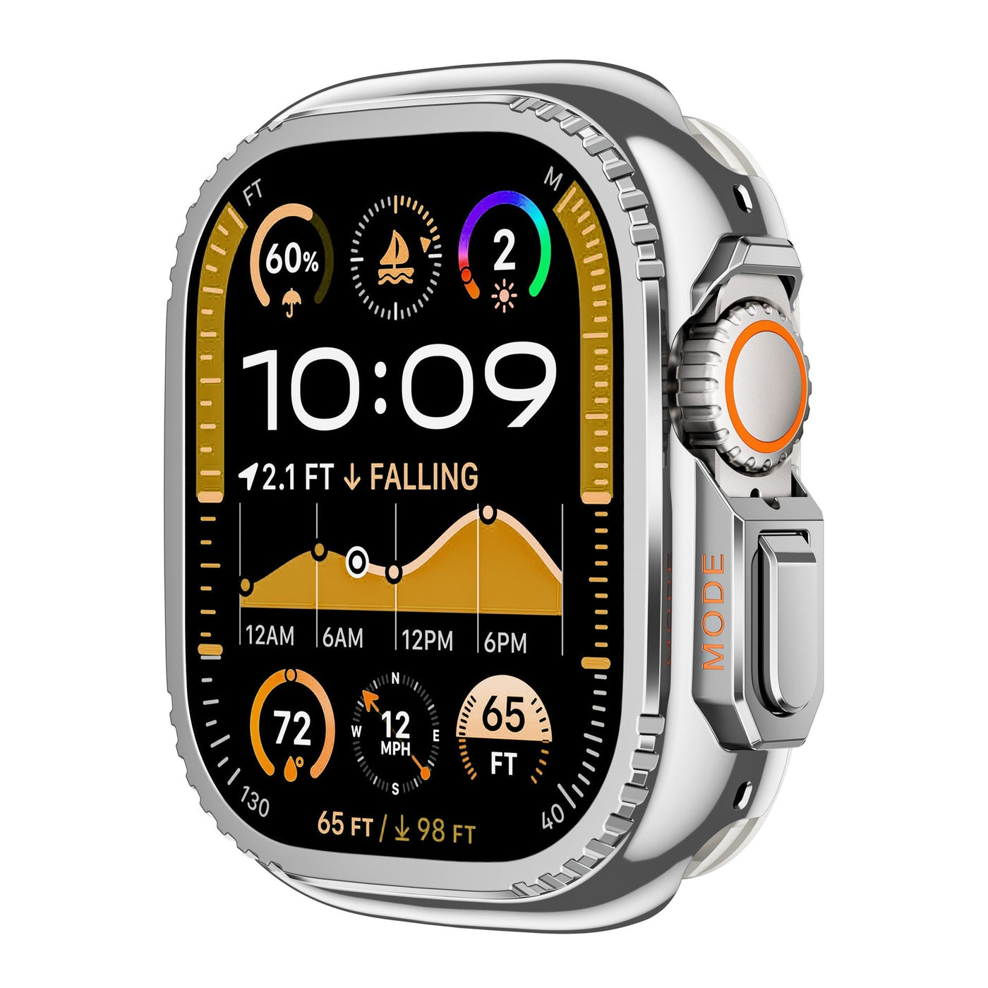 Robustes Titanlegierung Gehäuse für Apple Watch