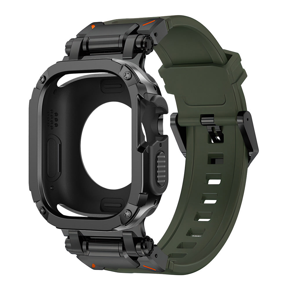 Explorer Tactical Fluoro Gummi Strape+ TPU+PC 2-in-1 Hülle für Apple Watch