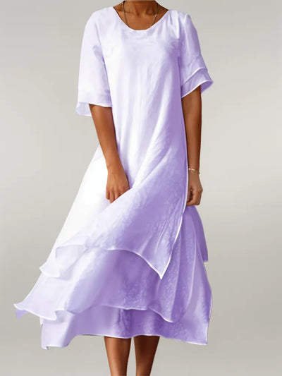 Karla® | Elegantes langes Baumwollkleid