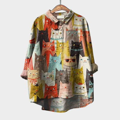 Gaëlle™ | Luxuriöse Bluse mit Druck