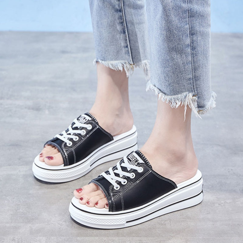 Pamela – Halbslipper aus Premium Veganem Leder