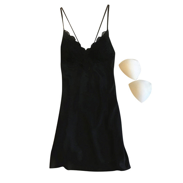 Alice – Satin Pyjama mit Spitze für Damen
