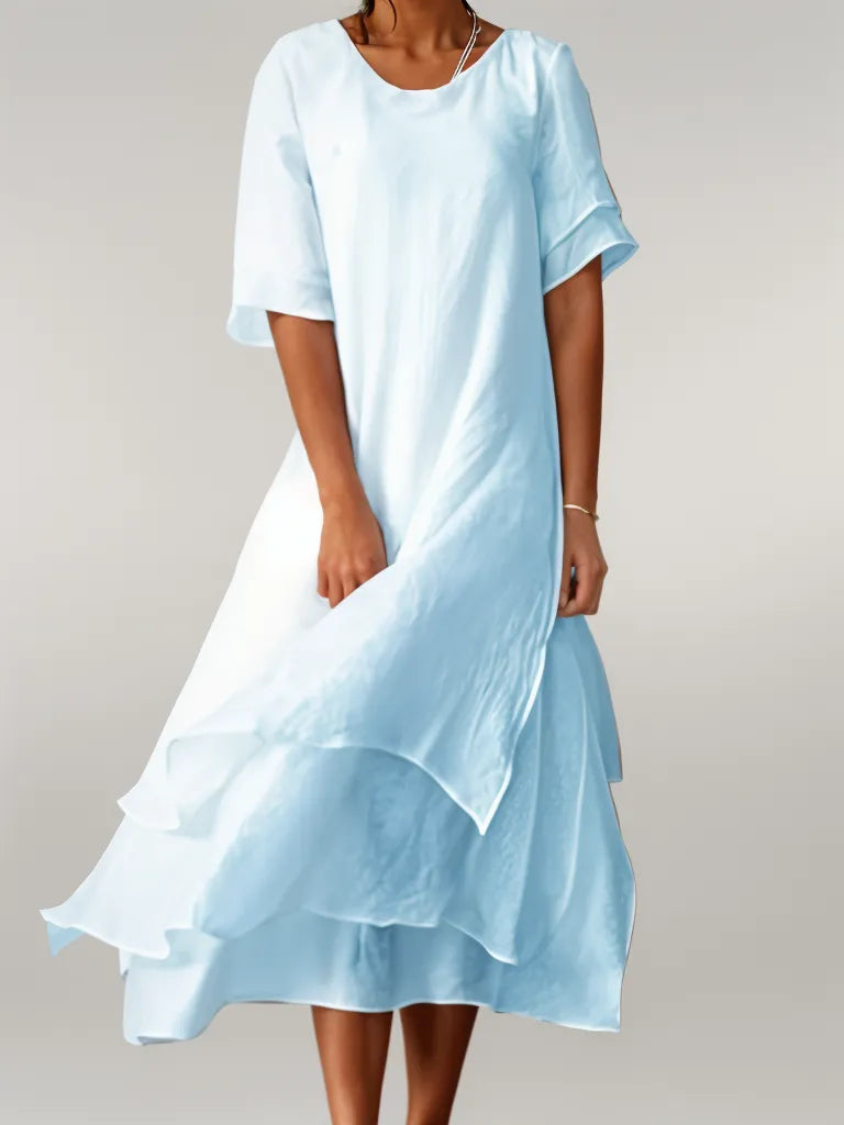Karla® | Elegantes langes Baumwollkleid