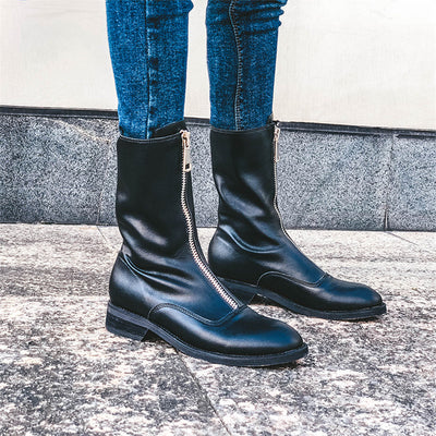 Melanie – Umgekehrte Martin-Stiefel im Retro-Stil für Damen