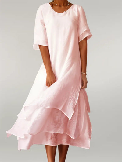 Karla® | Elegantes langes Baumwollkleid