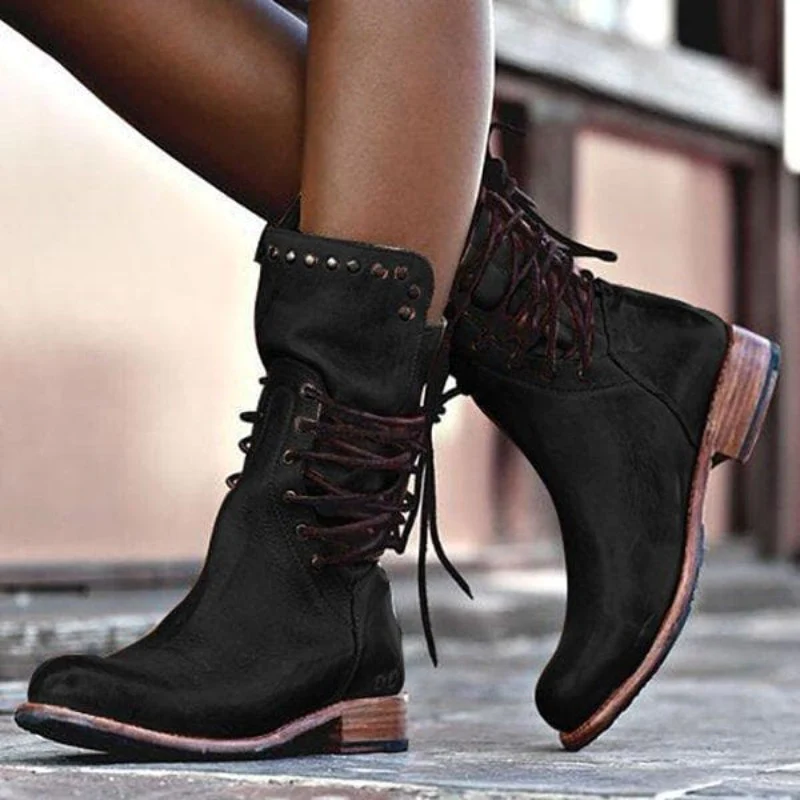 Maura | Lederboots mit Schnürung