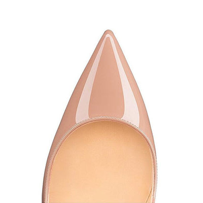 Carly – Sexy Damen Stilettos aus veganem Leder in Apricot