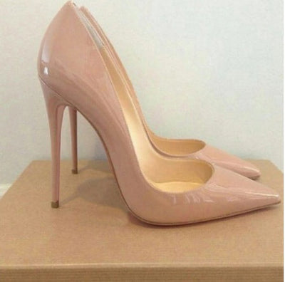 Carly – Sexy Damen Stilettos aus veganem Leder in Apricot