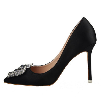 Rachael – Stiletto High Heels aus Premium Veganem Leder mit Spitzem Zehen