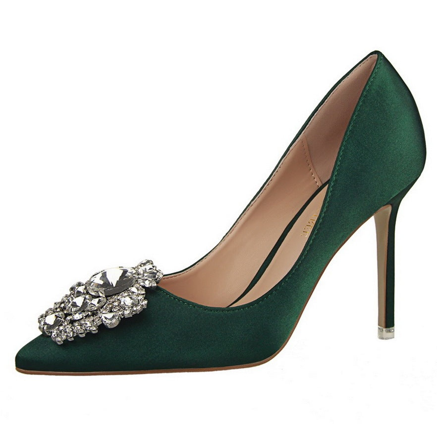 Rachael – Stiletto High Heels aus Premium Veganem Leder mit Spitzem Zehen