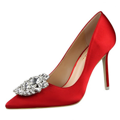 Rachael – Stiletto High Heels aus Premium Veganem Leder mit Spitzem Zehen