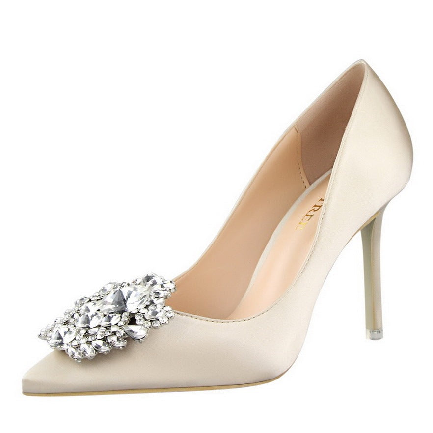 Rachael – Stiletto High Heels aus Premium Veganem Leder mit Spitzem Zehen