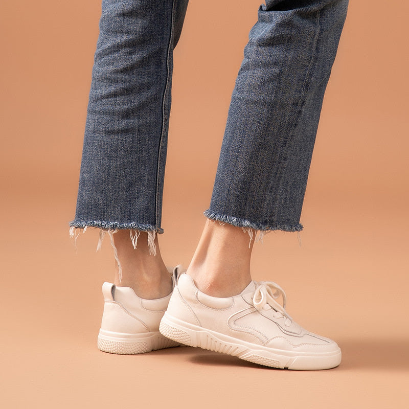 Katie – Bequeme Damen-Schuhe aus veganem Leder in einfarbig, flach und atmungsaktiv