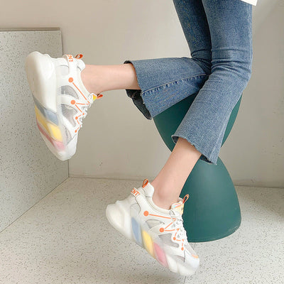 Melissa – Atmungsaktive, bunte Freizeitschuhe mit dickem Sohlenprofil