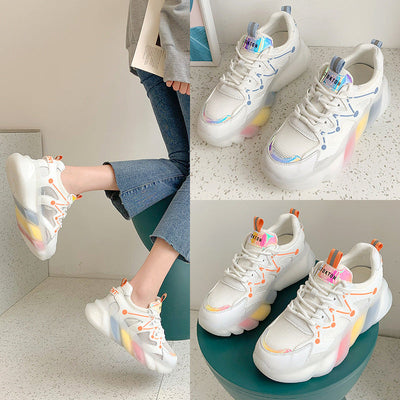 Melissa – Atmungsaktive, bunte Freizeitschuhe mit dickem Sohlenprofil