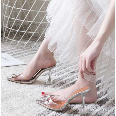 Lily – Elegante Hochzeitsschuhe mit Kristallabsatz