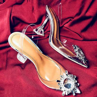 Lily – Elegante Hochzeitsschuhe mit Kristallabsatz
