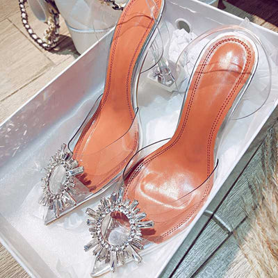Lily – Elegante Hochzeitsschuhe mit Kristallabsatz